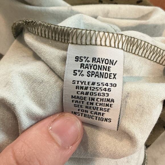 Habitat Womens Open Front Cardigan Size Large Green Lagenlook Boho Beach Casual - Picture 8 of 9